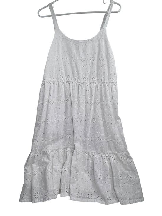 Lucky Dresses & Skirts - Lucky Brand white eyelet tiered mini dress